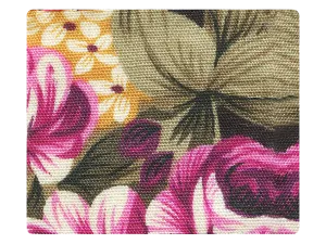 154 Yellow_Pink Flower Satin