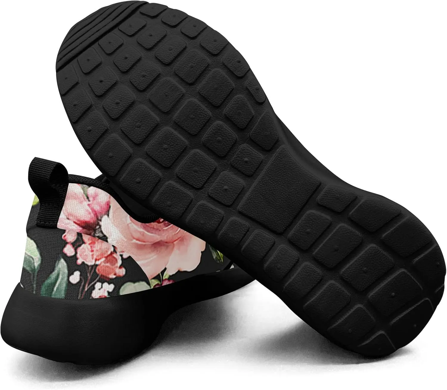 Abstract Floral Shoes for Women Walking Running Athletic Lightweight Shoes Comfortable Tennis Sports Sneaker Gifts