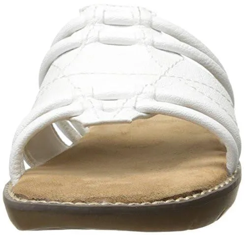Aerosoles Super Cool Slide Sandal White 8 M Us