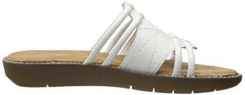 Aerosoles Super Cool Slide Sandal White 8 M Us