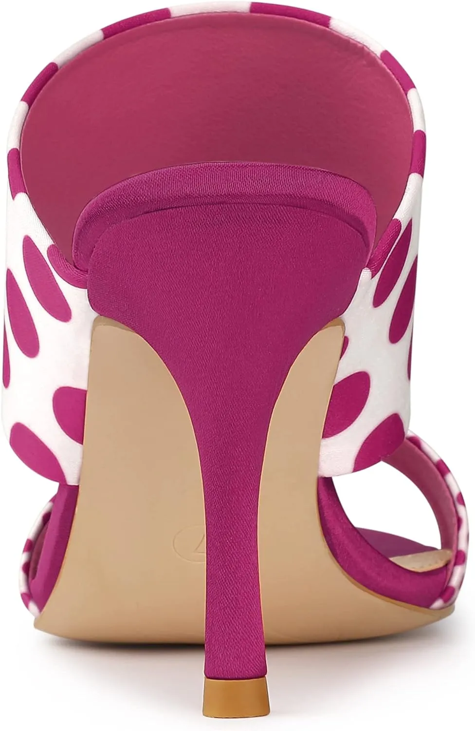 Allegra K Women's Polka Dots Stiletto Heel Slides Sandals