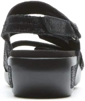 Aravon Women's Power Comfort Three Strap Heeled Sandal