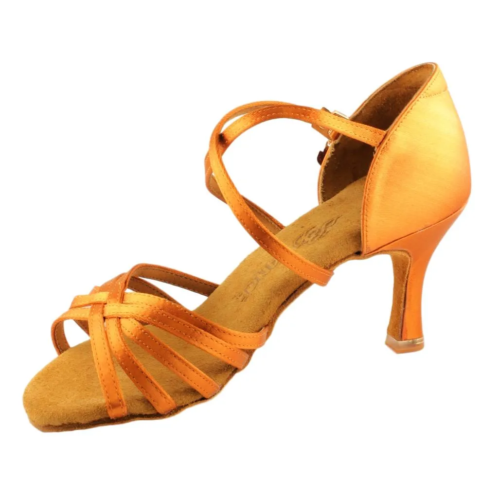 BD Dance 216, Heel EH4, Tan 3, Women's Latin Dance Shoes
