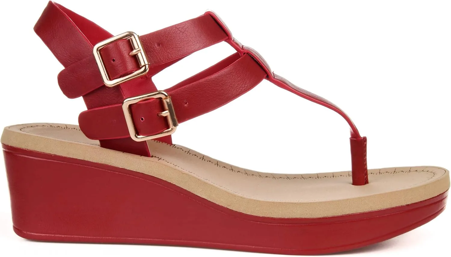 Brinley Co Women's Bianca Wedge Sandal