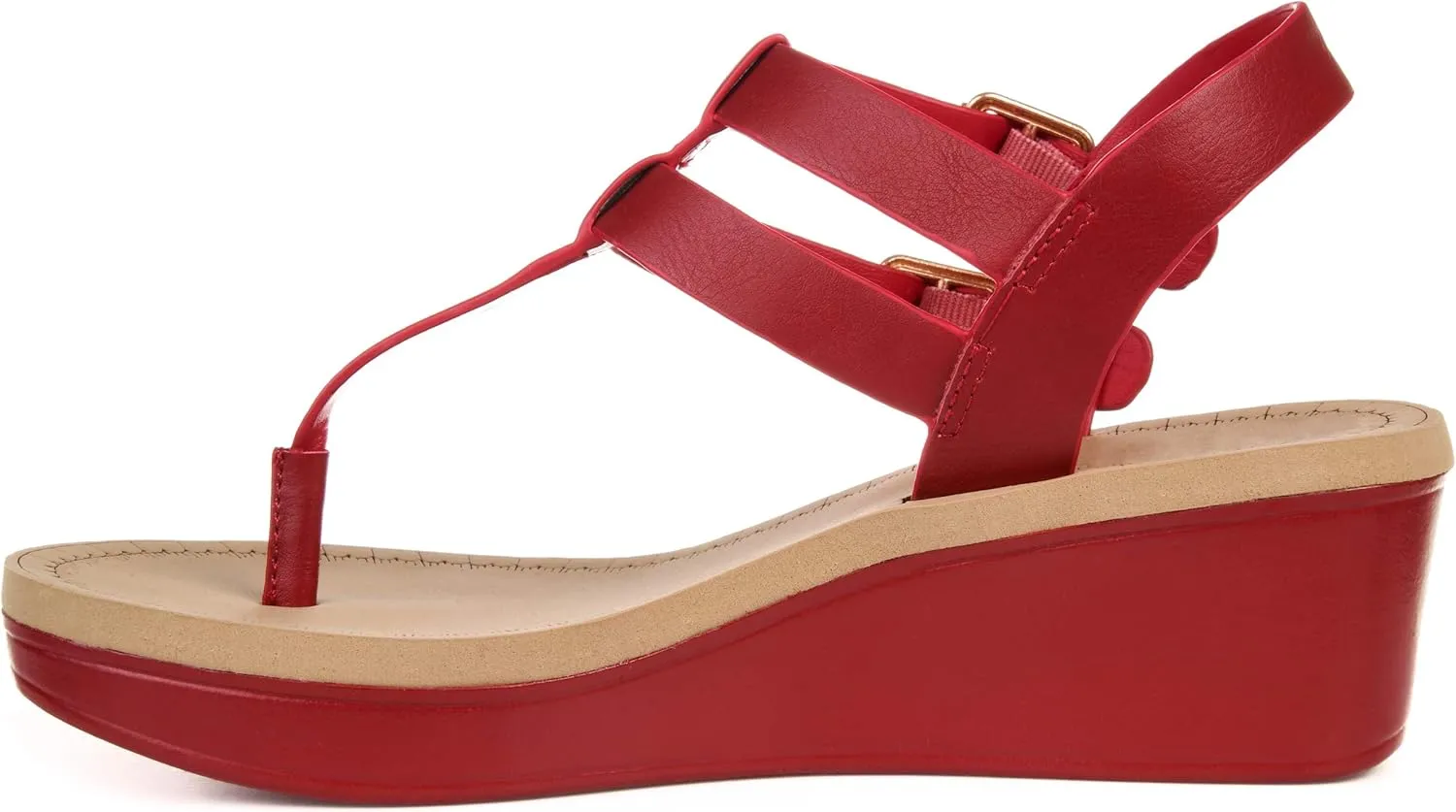 Brinley Co Women's Bianca Wedge Sandal