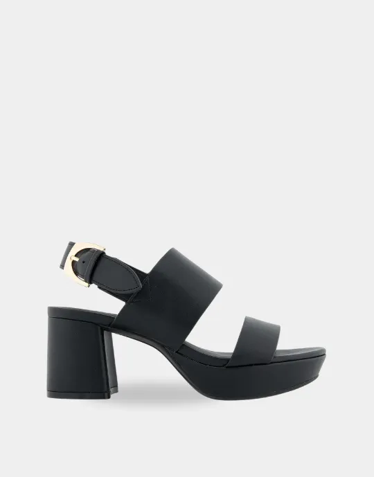Camilia Black Faux Leather