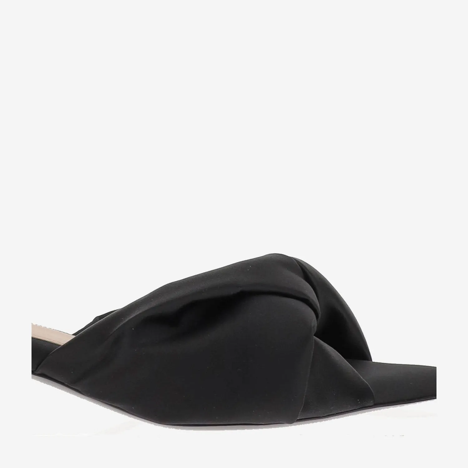 Carven satin klackade sandaler