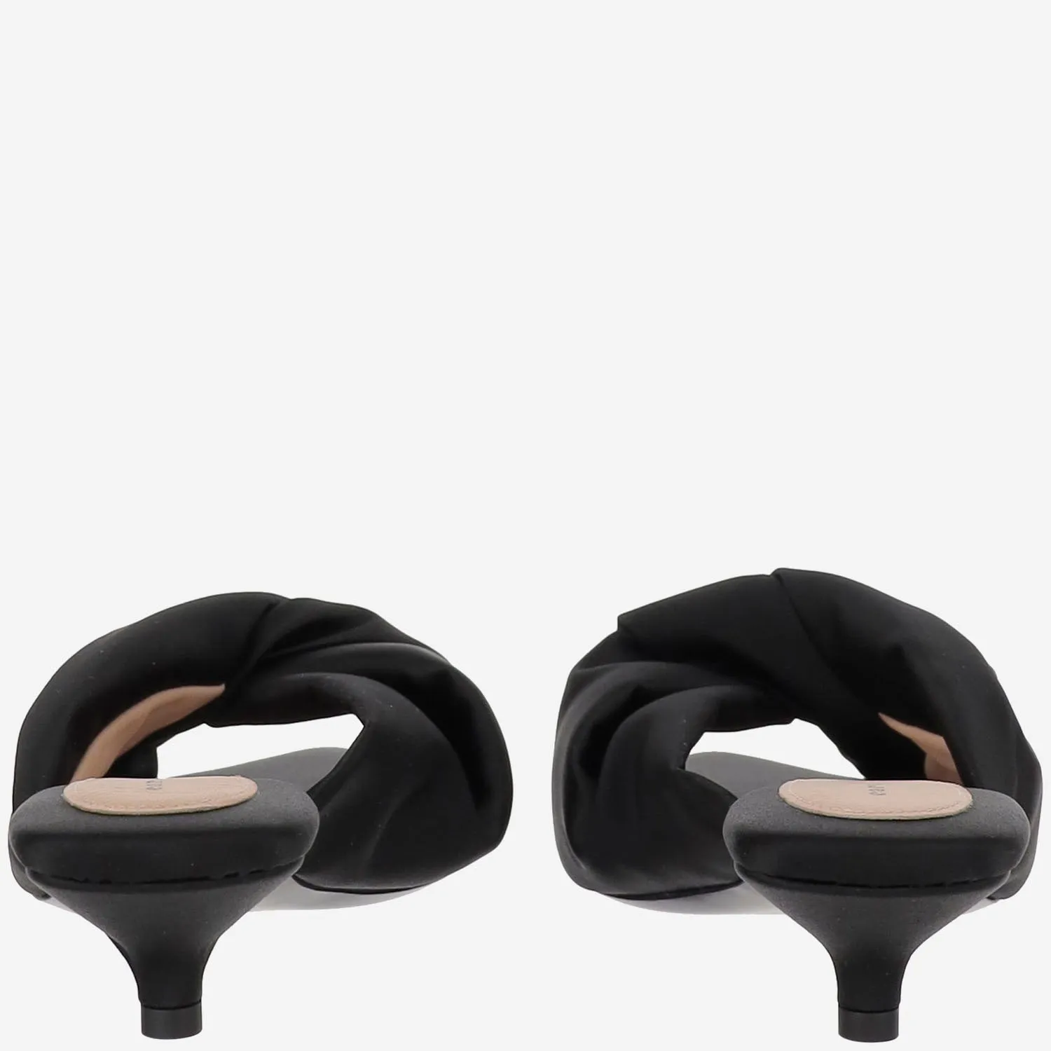 Carven satin klackade sandaler