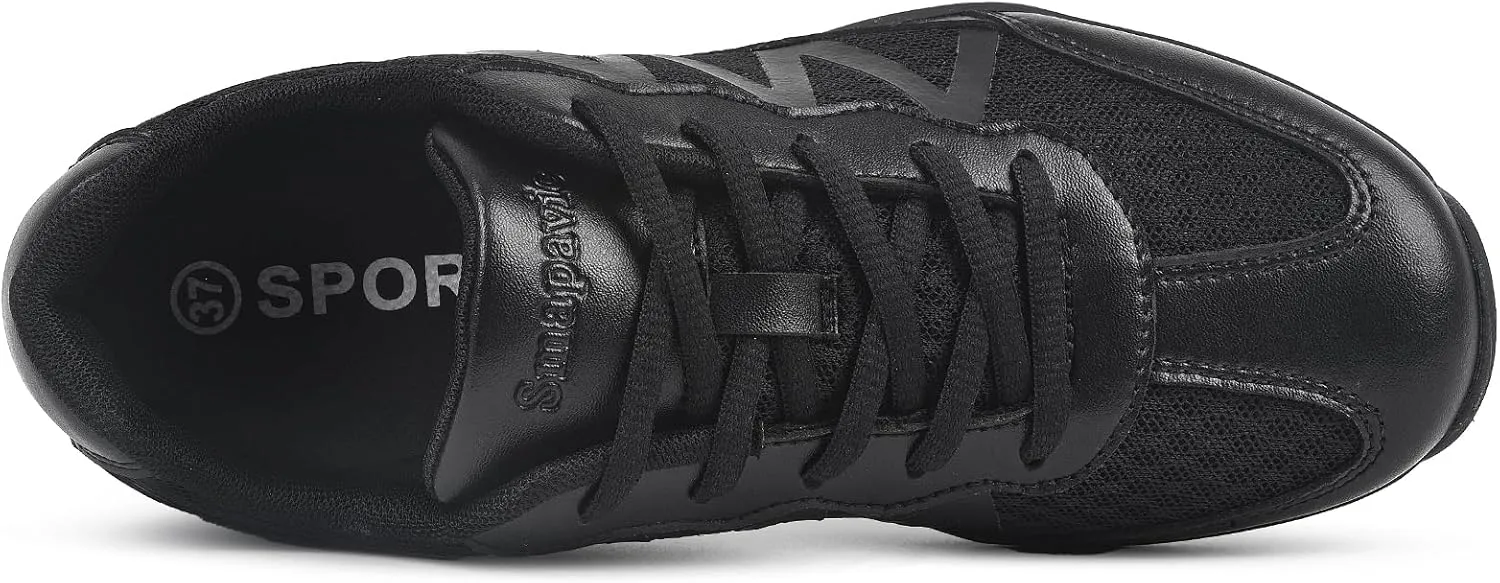 Cheer Shoes for Youth Girls White Cheerleading Athletic Dance Shoes Tennis Sneakers for Competition Sport Training