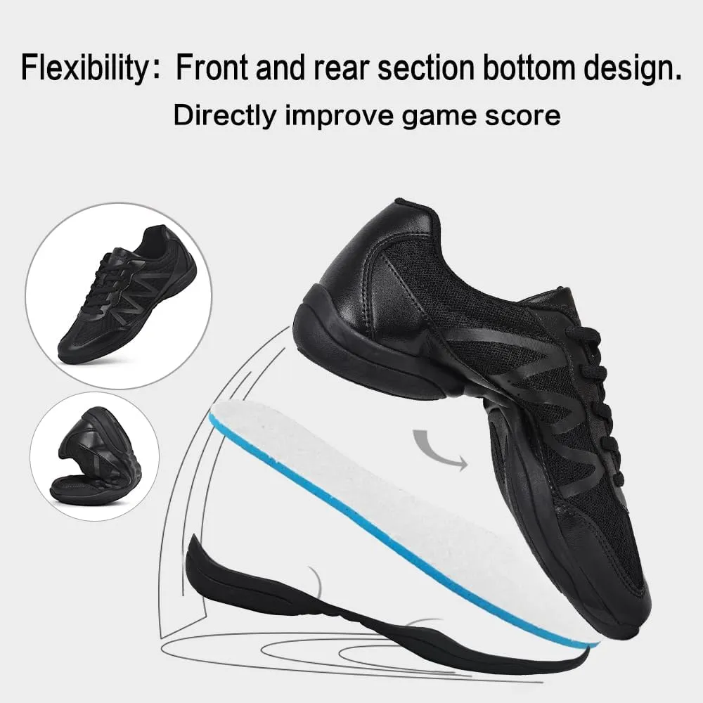 Cheer Shoes for Youth Girls White Cheerleading Athletic Dance Shoes Tennis Sneakers for Competition Sport Training
