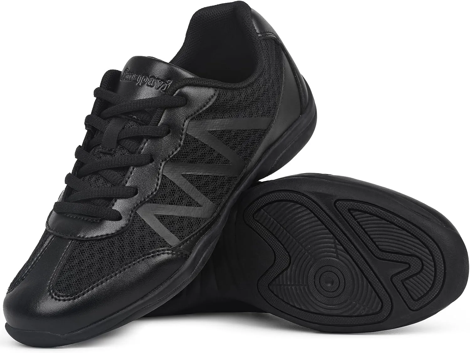Cheer Shoes for Youth Girls White Cheerleading Athletic Dance Shoes Tennis Sneakers for Competition Sport Training