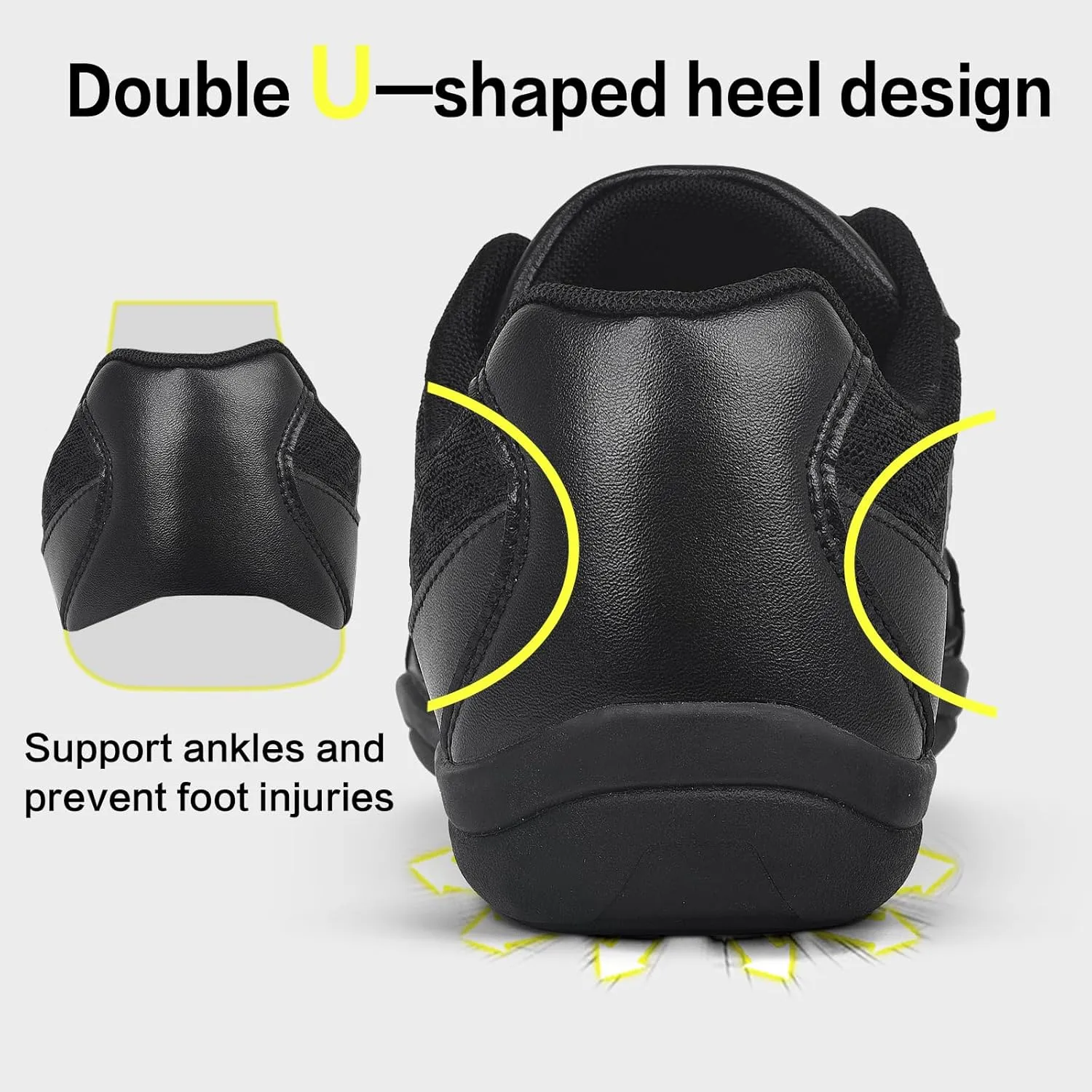 Cheer Shoes for Youth Girls White Cheerleading Athletic Dance Shoes Tennis Sneakers for Competition Sport Training