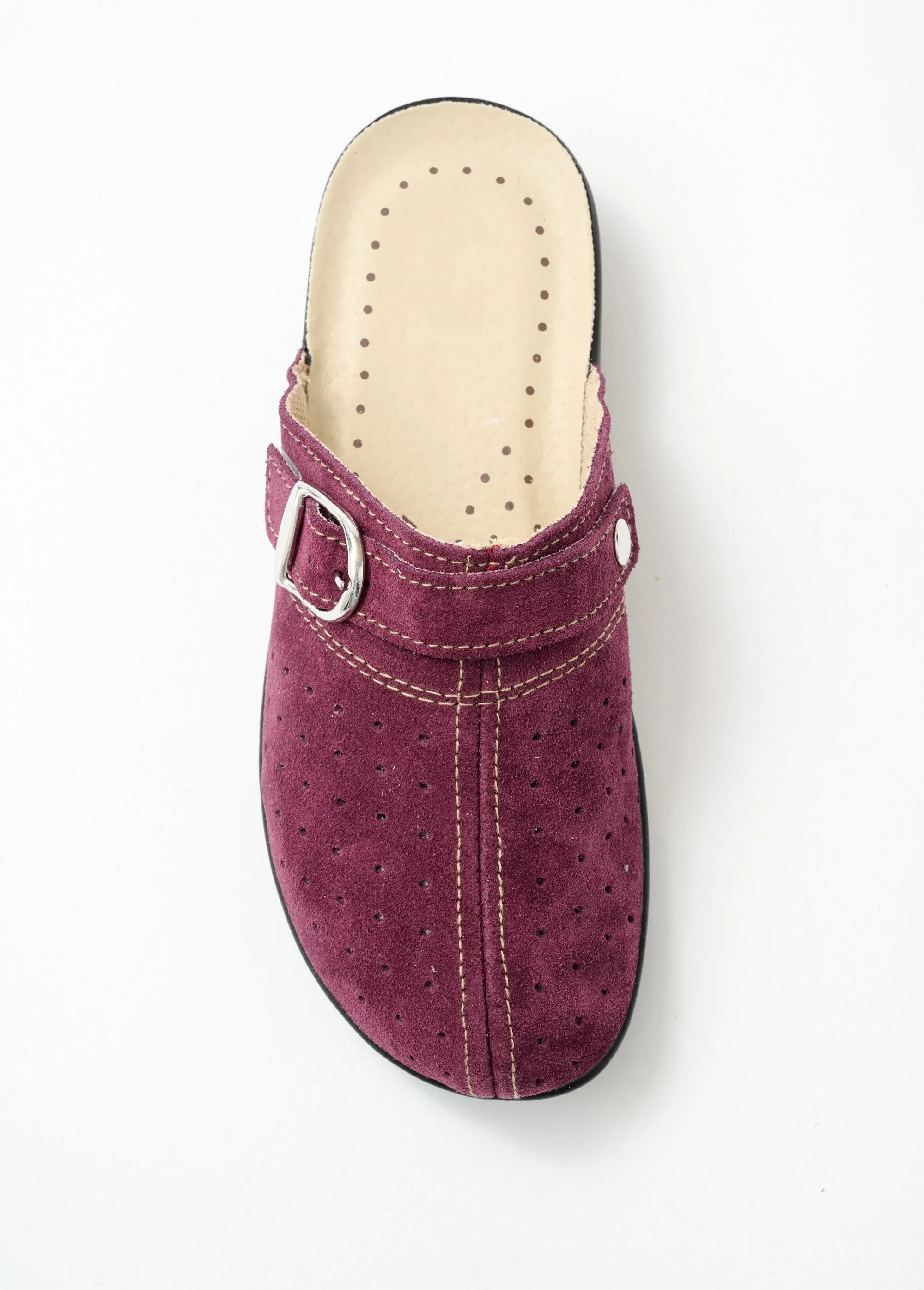 Comfort width mule slippers