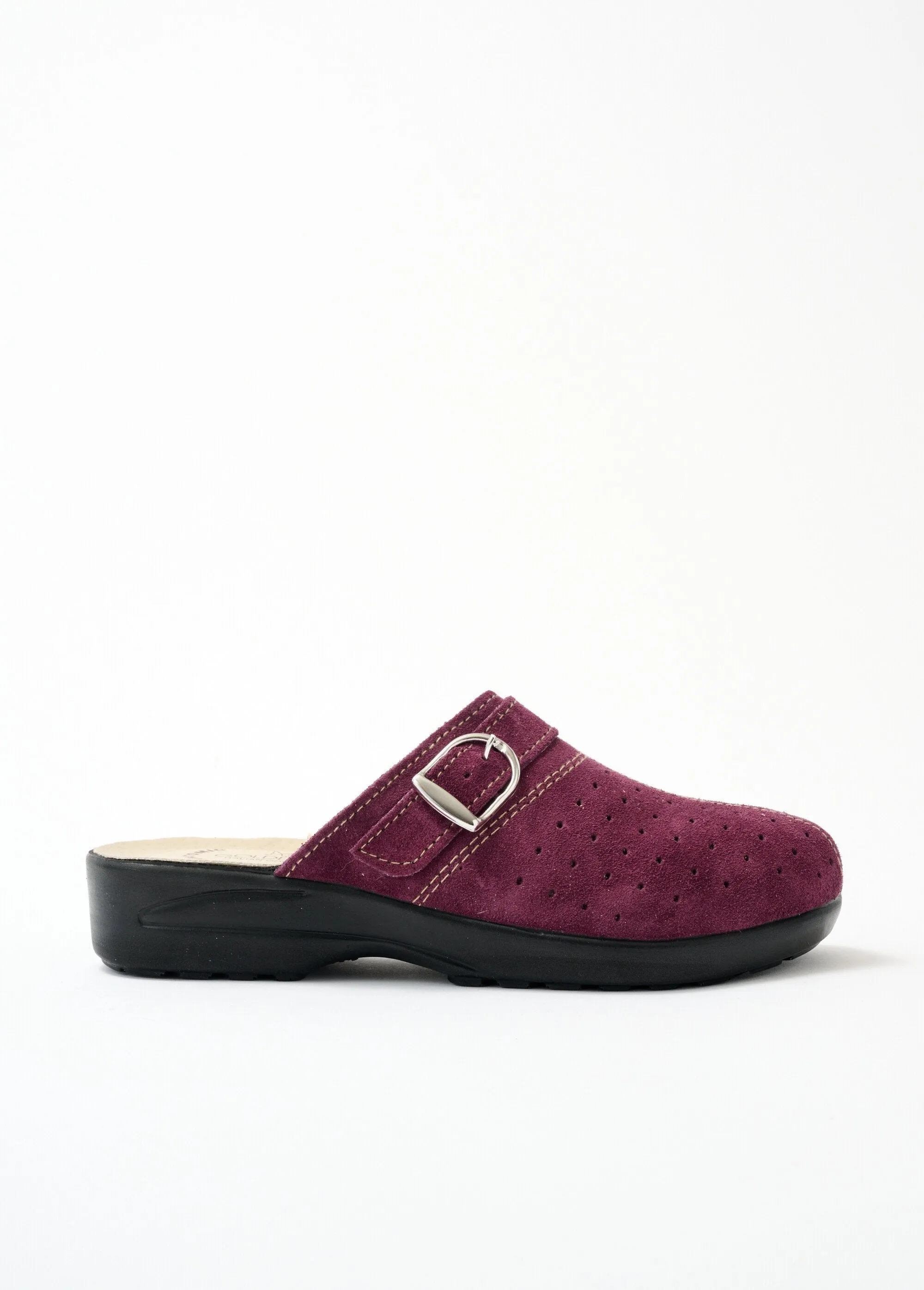 Comfort width mule slippers