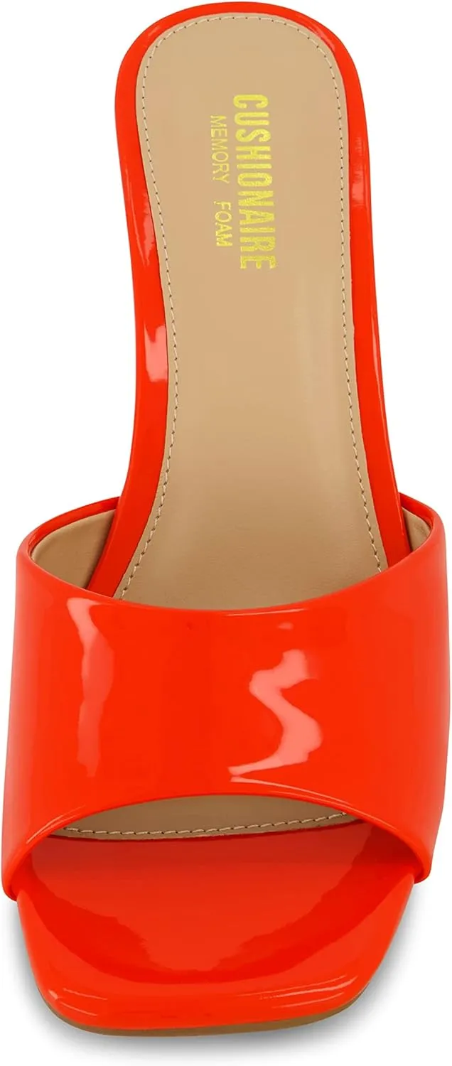 CUSHIONAIRE Women's Evie One Band Dress Sandal  Memory Foam And Wide Widths Available
