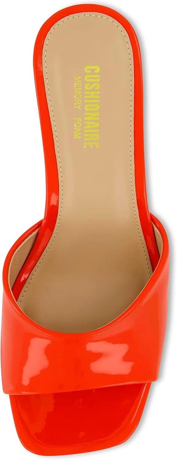 CUSHIONAIRE Women's Evie One Band Dress Sandal  Memory Foam And Wide Widths Available
