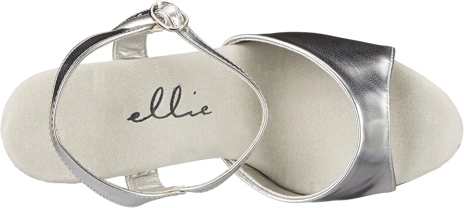 Ellie Shoes Women's 609-CHROME Platform Sandal