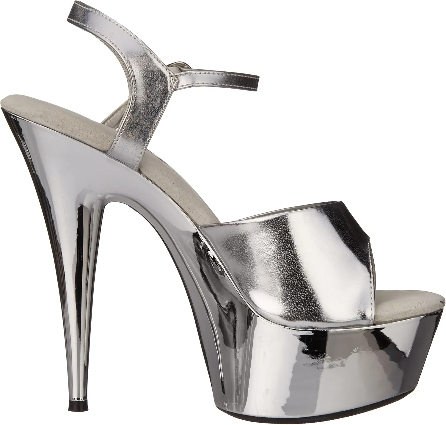 Ellie Shoes Women's 609-CHROME Platform Sandal