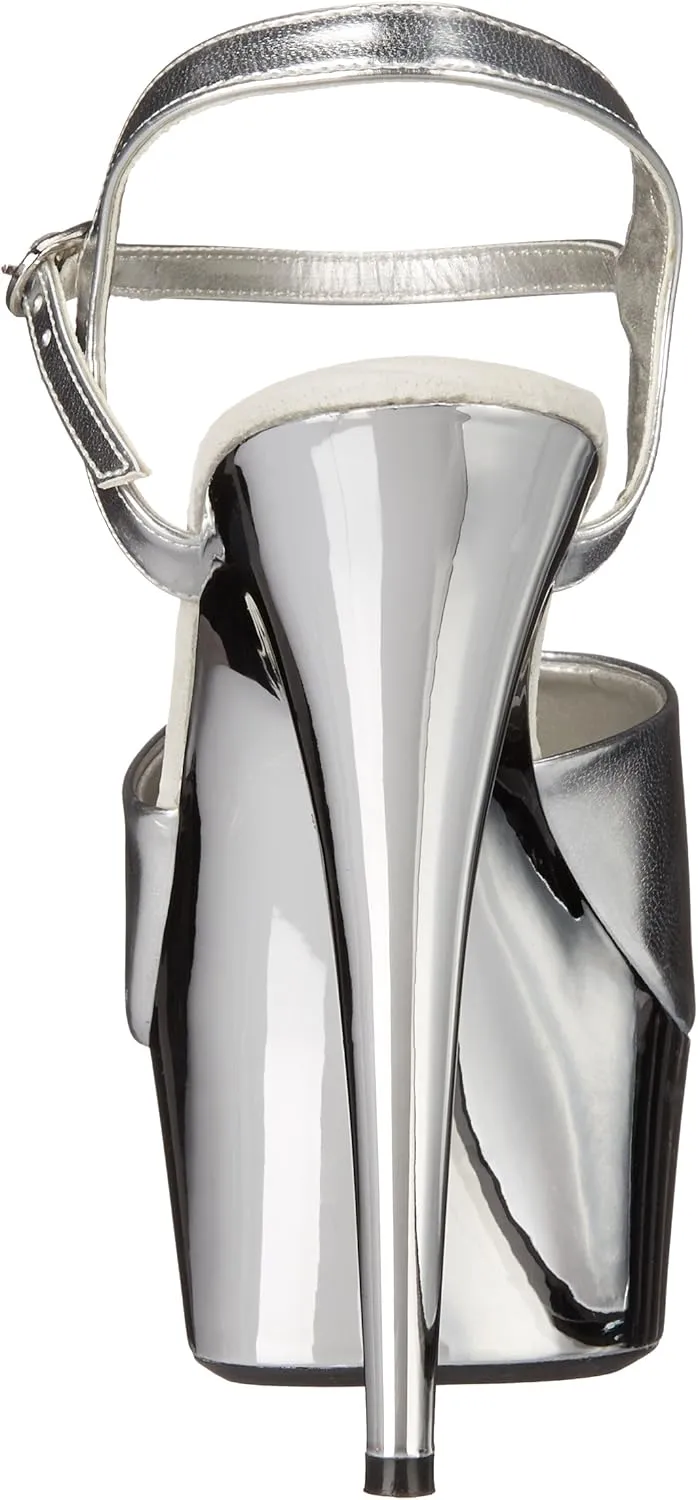 Ellie Shoes Women's 609-CHROME Platform Sandal