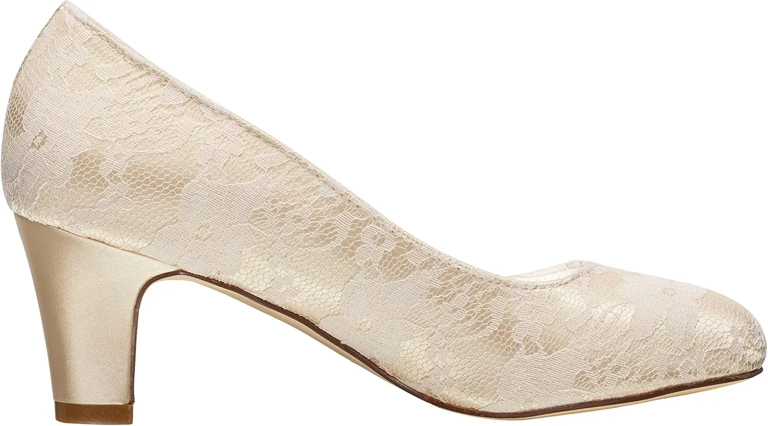 Emily Bridal Wedding Shoes Women's Silk Like Satin Stiletto Heel Closed Toe Pumps