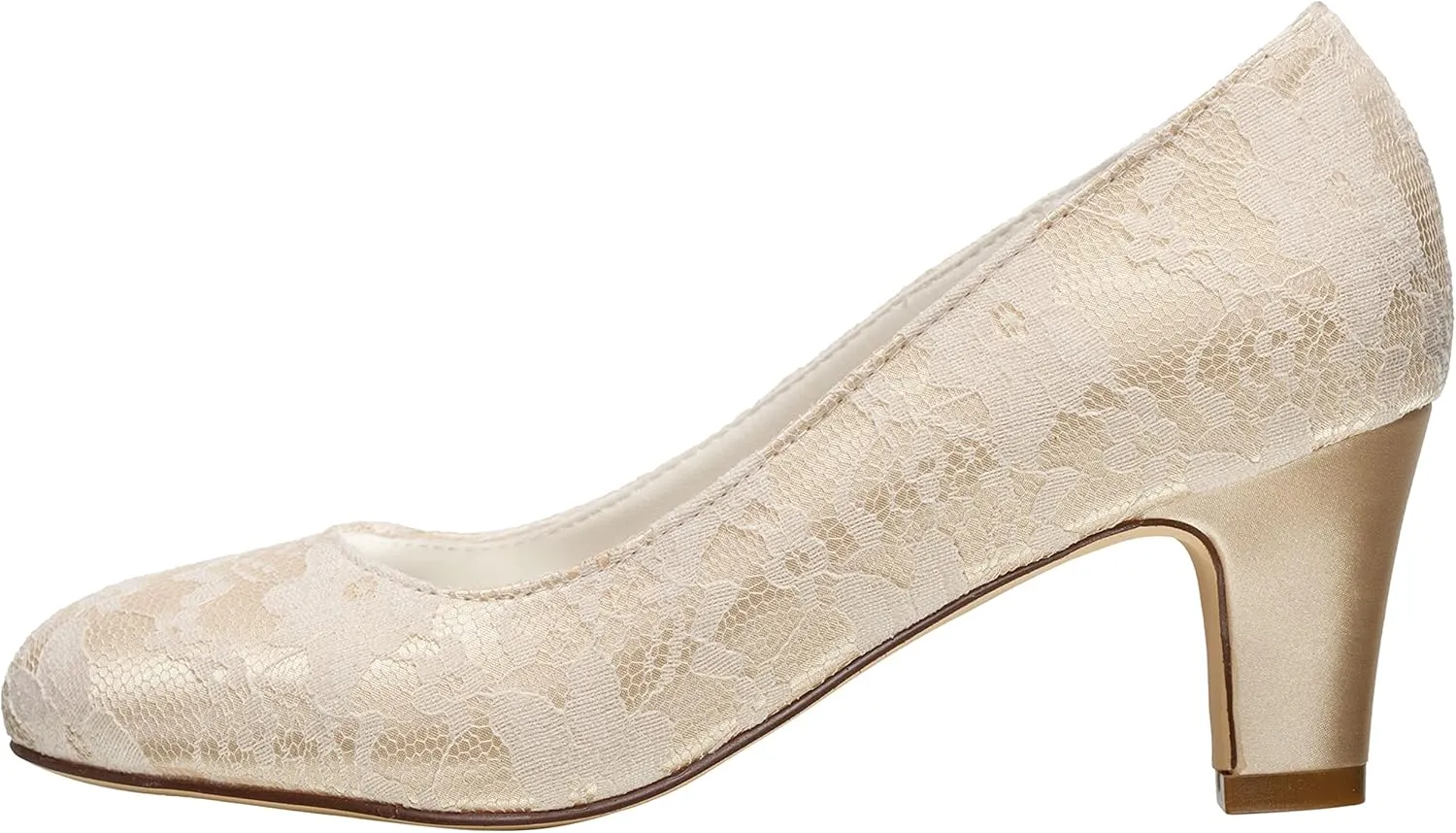 Emily Bridal Wedding Shoes Women's Silk Like Satin Stiletto Heel Closed Toe Pumps