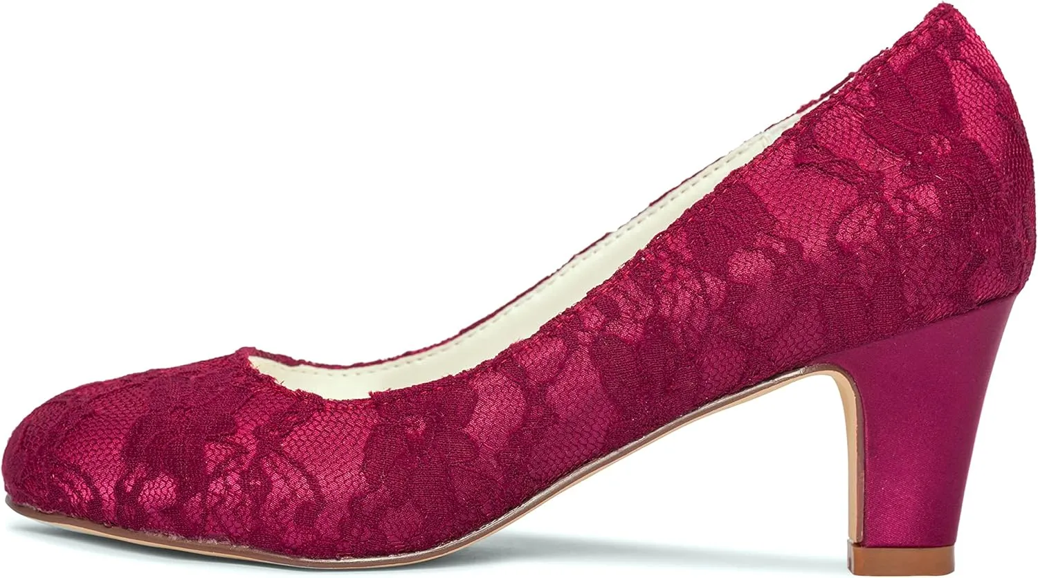Emily Bridal Wedding Shoes Women's Silk Like Satin Stiletto Heel Closed Toe Pumps