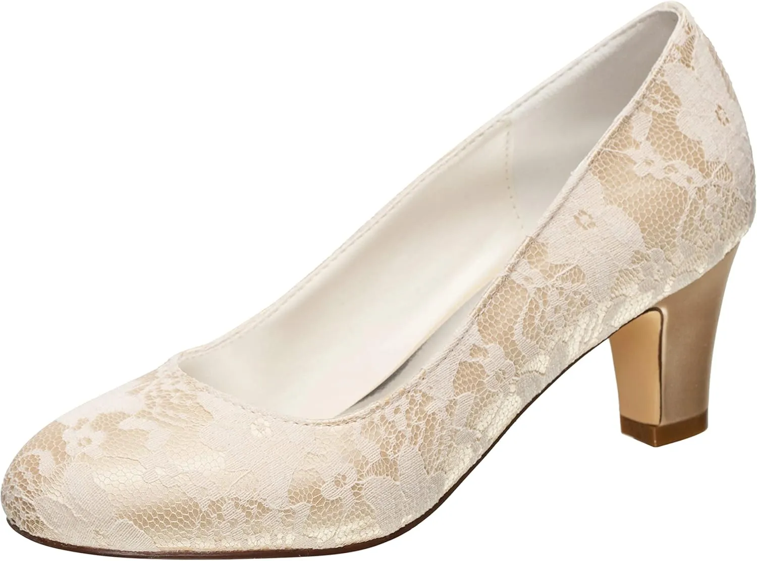 Emily Bridal Wedding Shoes Women's Silk Like Satin Stiletto Heel Closed Toe Pumps