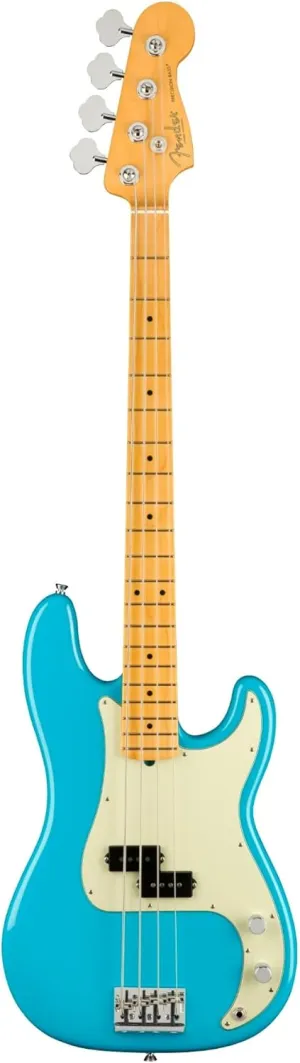 Fender American Professional II Precision Bass, Miami Blue, Maple Fingerboard