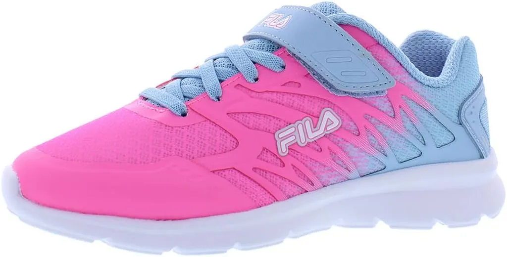 Fila Finition 7 Strap Y Girls ToddlerYouth Sneaker 25 M US Little Kid PinkWhiteLight Blue