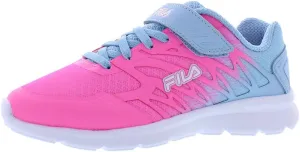 Fila Finition 7 Strap Y Girls ToddlerYouth Sneaker 25 M US Little Kid PinkWhiteLight Blue