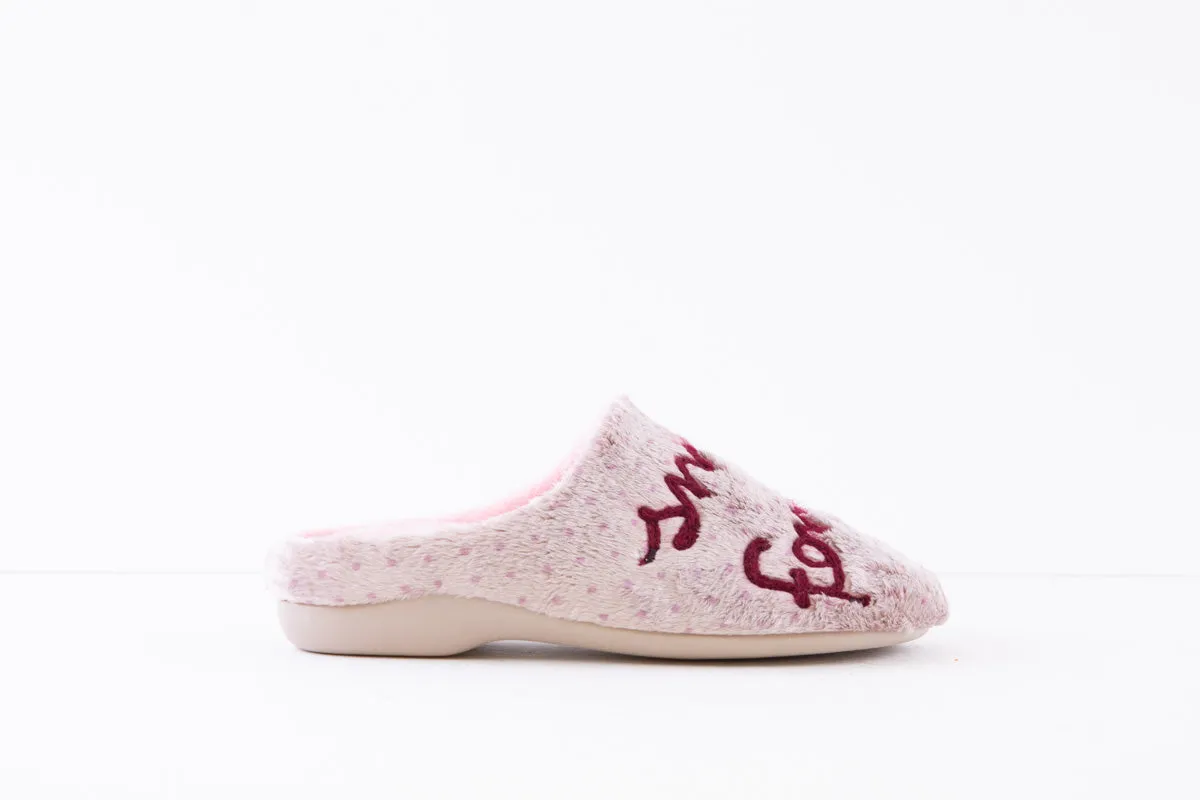 GARZON - 7329.275 MULE SLIPPER - GREY/PINK