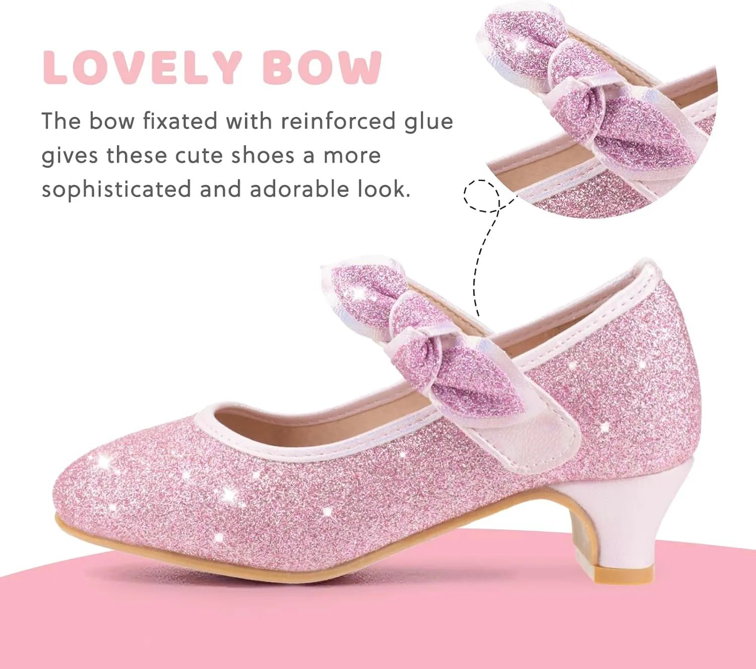 Girls Jasmine Princess Dress Shoes for Toddler/Little Kid/Big Kid