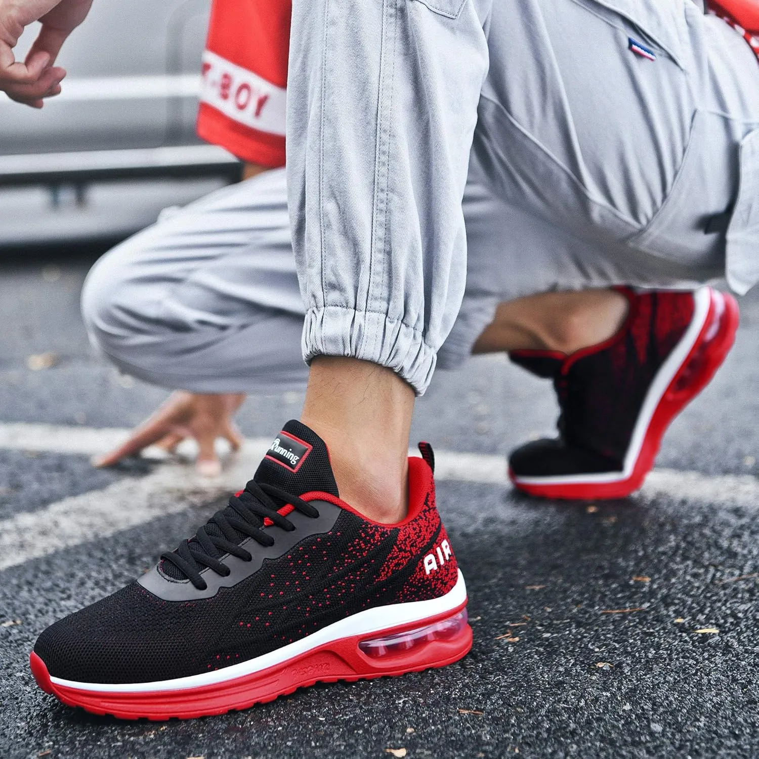GOOBON Shoes for Men Tennis Sports Athletic Workout Gym Running Sneakers Size 7-12.5