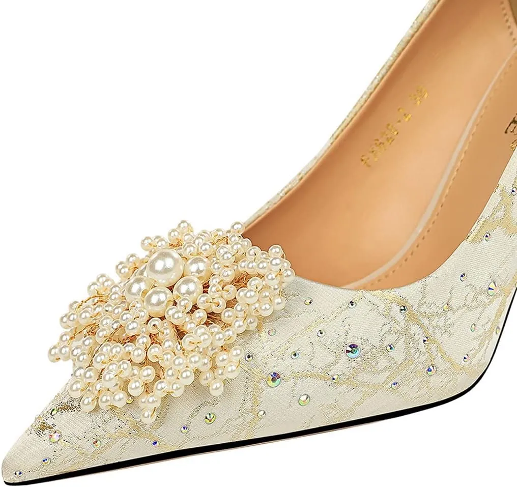 Hanfike Shoes for Women Wedding Guest High Heel Evening Party Pumps