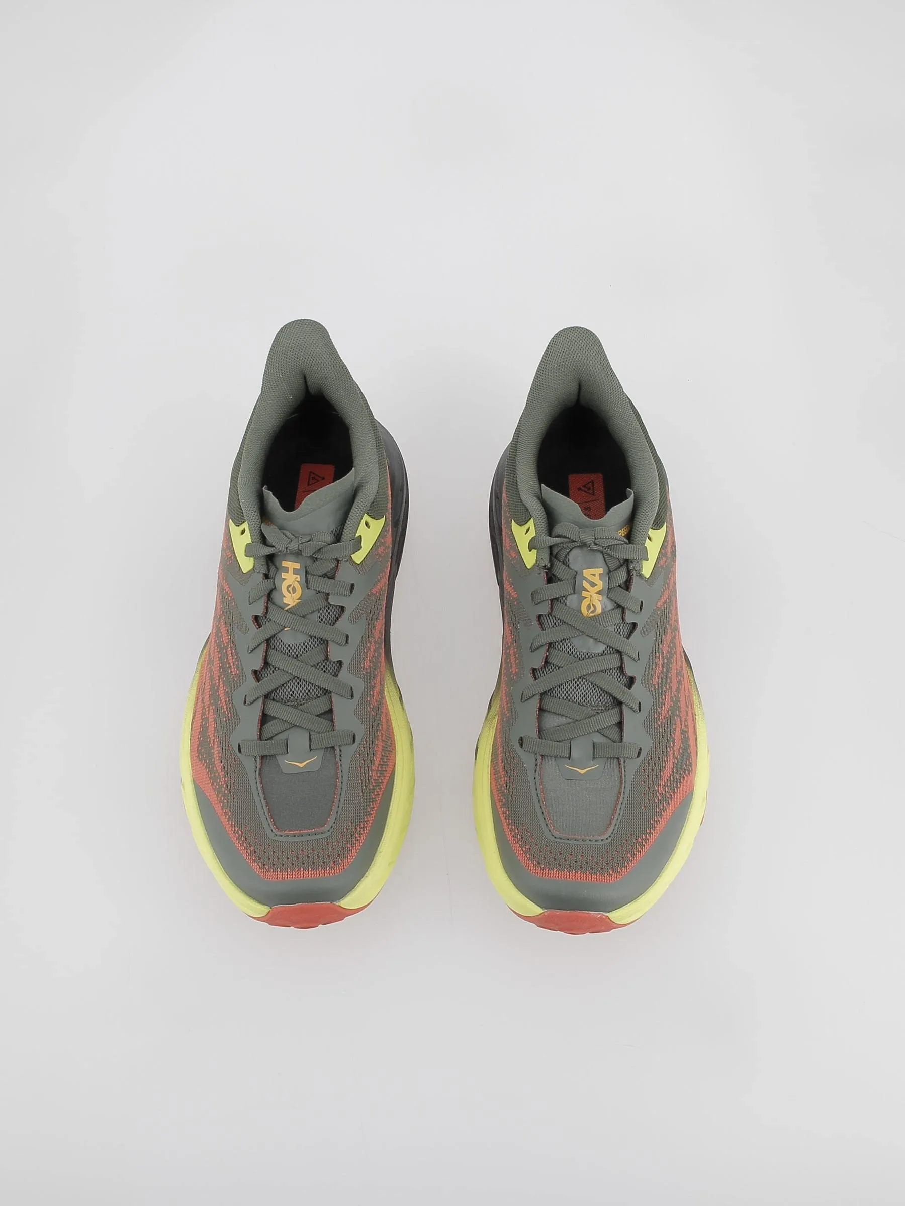 HOKA Men's Gymnastics Shoes Sneaker 10 Thyme/Fiesta