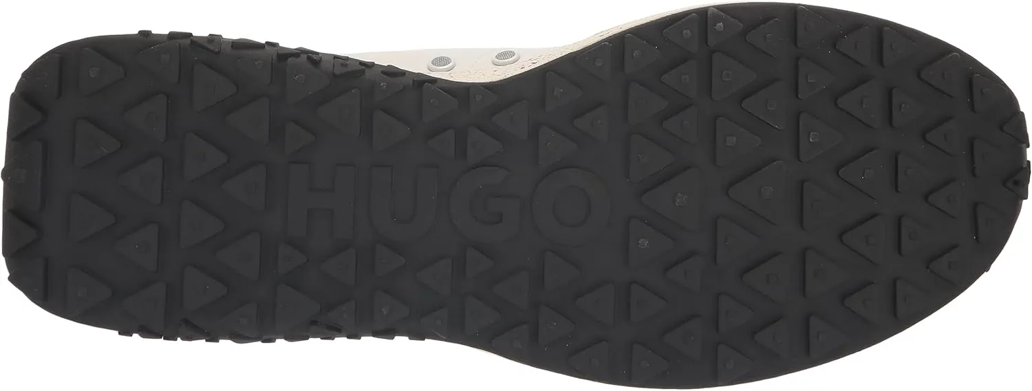 HUGO Men's Kane Stacked Logo Nylon Running Sneaker