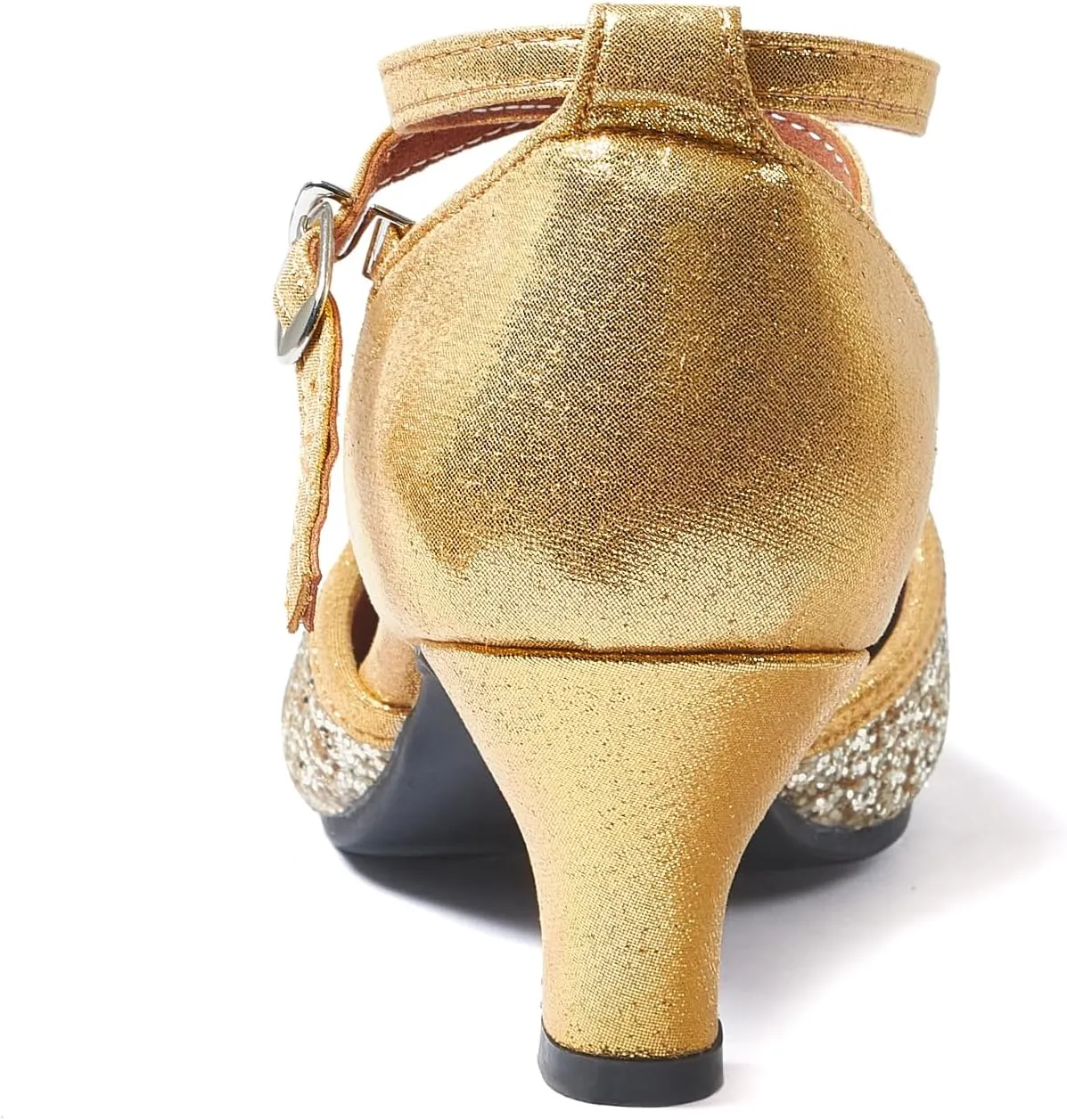 iCKER Womens Latin Dance Shoes Heeled Ballroom Salsa Tango Party Sequin Dance Shoes