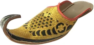 Indian Men Shoes Khussa Traditional Handmade Flipflops Leather Jutties