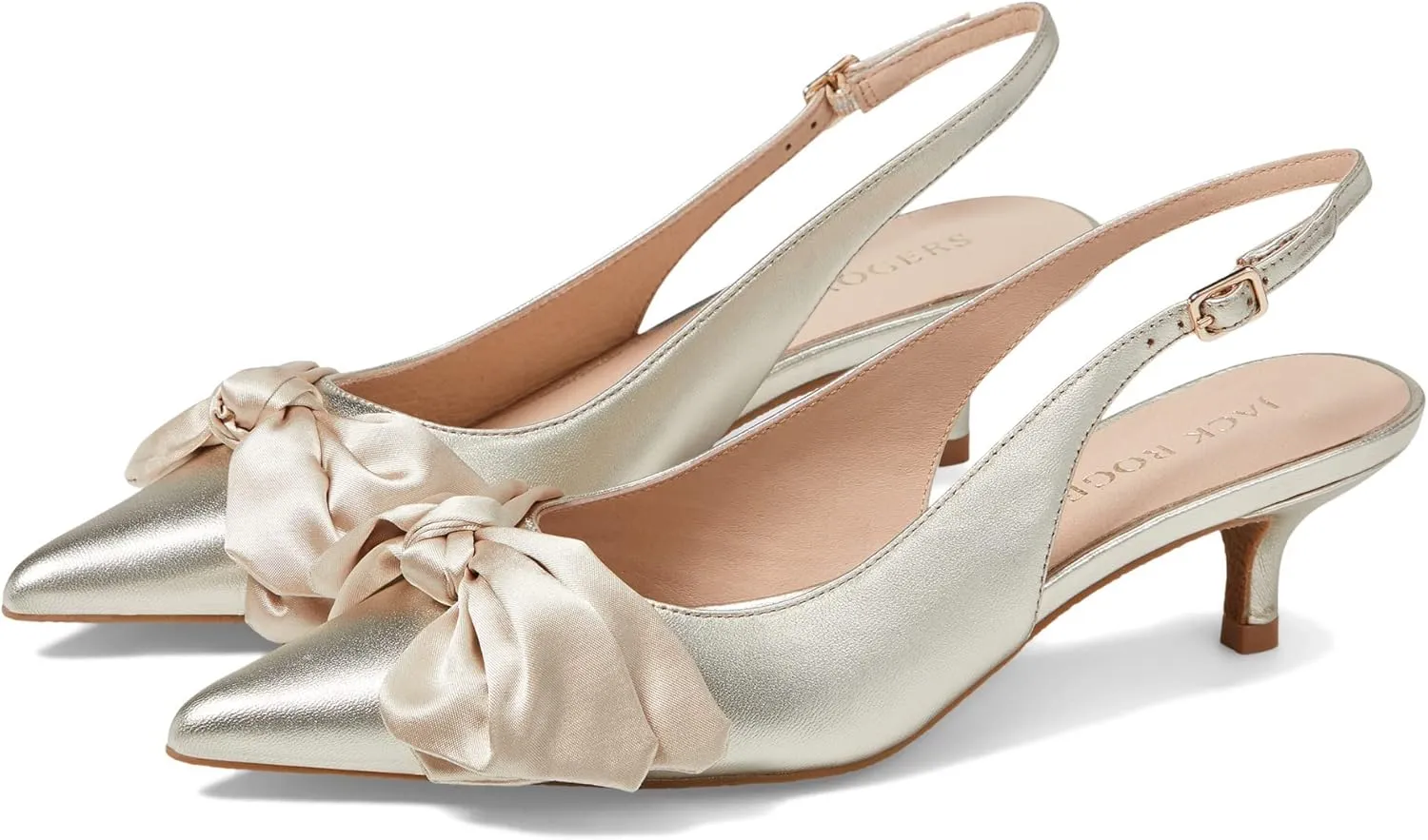 Jack Rogers Women's Debra Slingback Kitten Heel Pump
