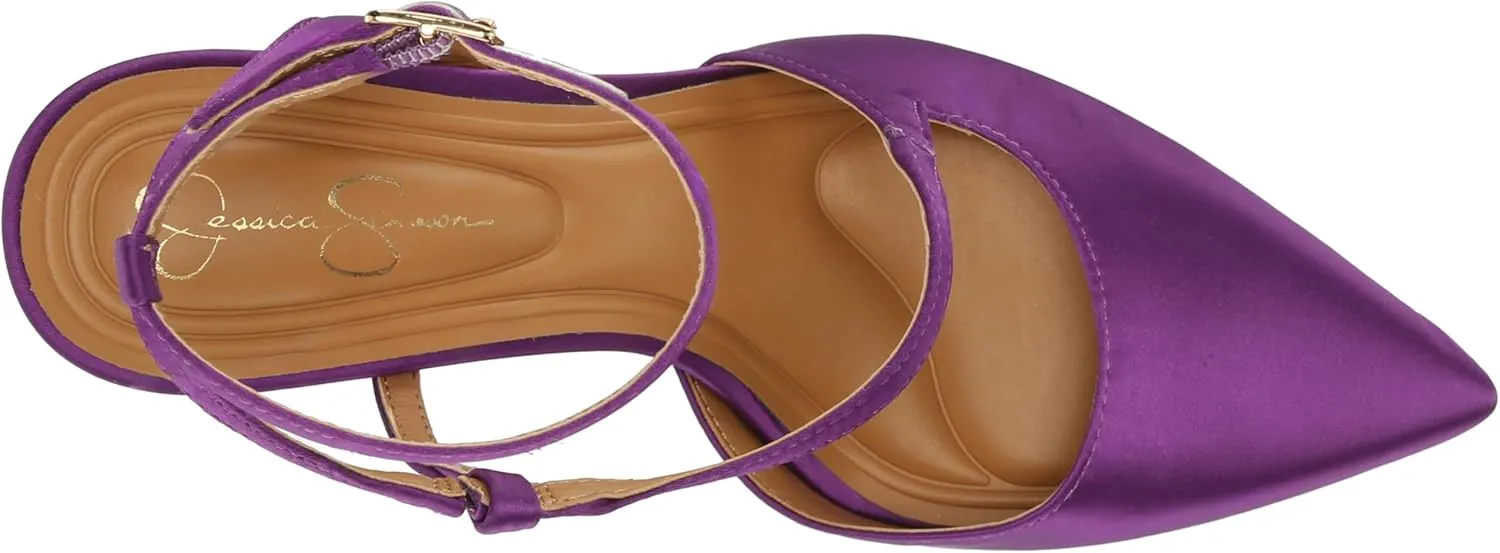 Jessica Simpson Women's Maggie Ankle Strap High Heel Pump