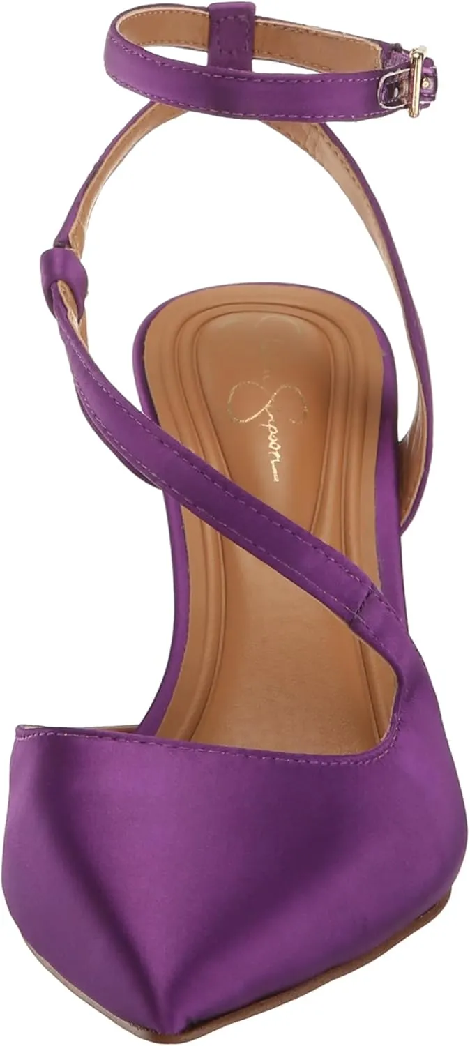 Jessica Simpson Women's Maggie Ankle Strap High Heel Pump