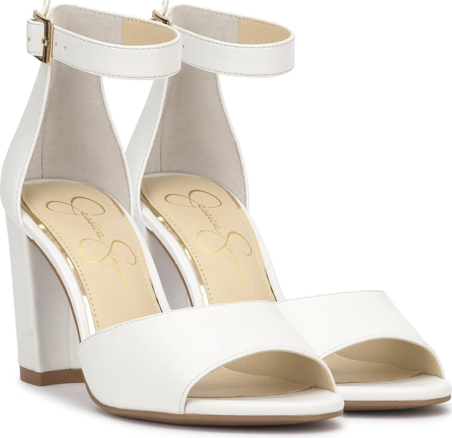 Jessica Simpson Women's Sherron Ankle Strap Block Heel Sandals