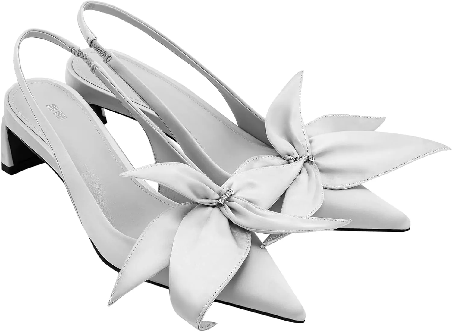 JW PEI Women's Queena Floral Appliques Slingback Pumps