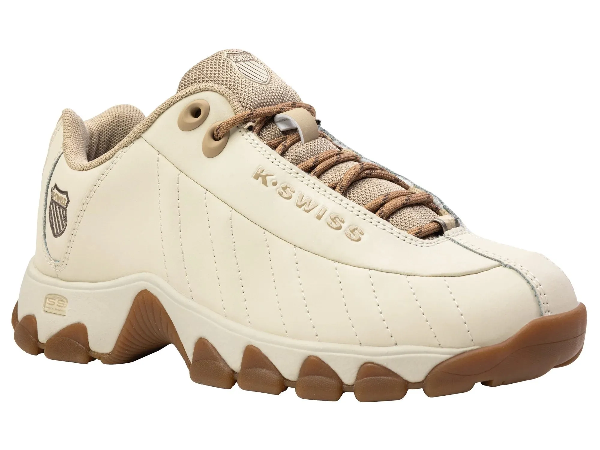 K-Swiss Women's ST329 CMF Sneaker - BONE WHITE/SAFARI/GUM