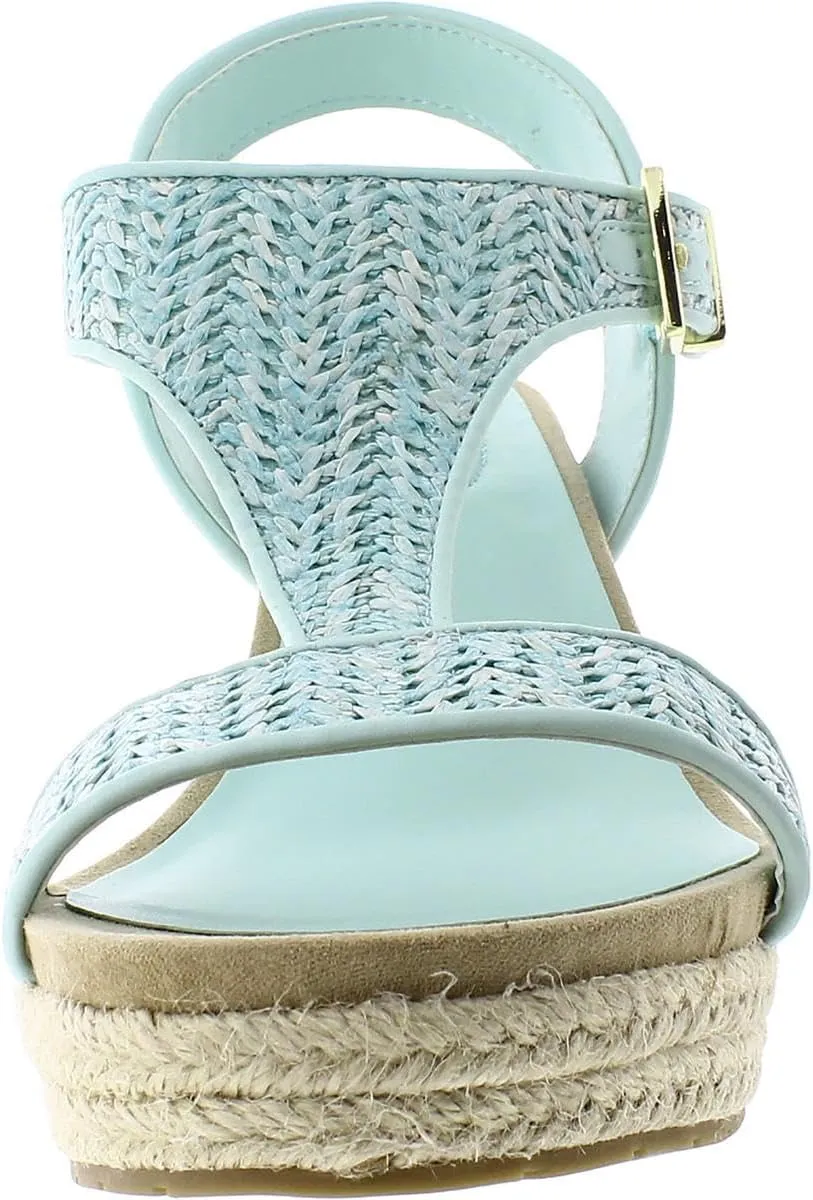 Kenneth Cole REACTION Women's Card T-Strap Wedge Sandal