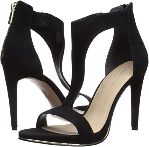 Kenneth Cole Women's Brooke T Strap Pump, Black, 7.5 Medium US
