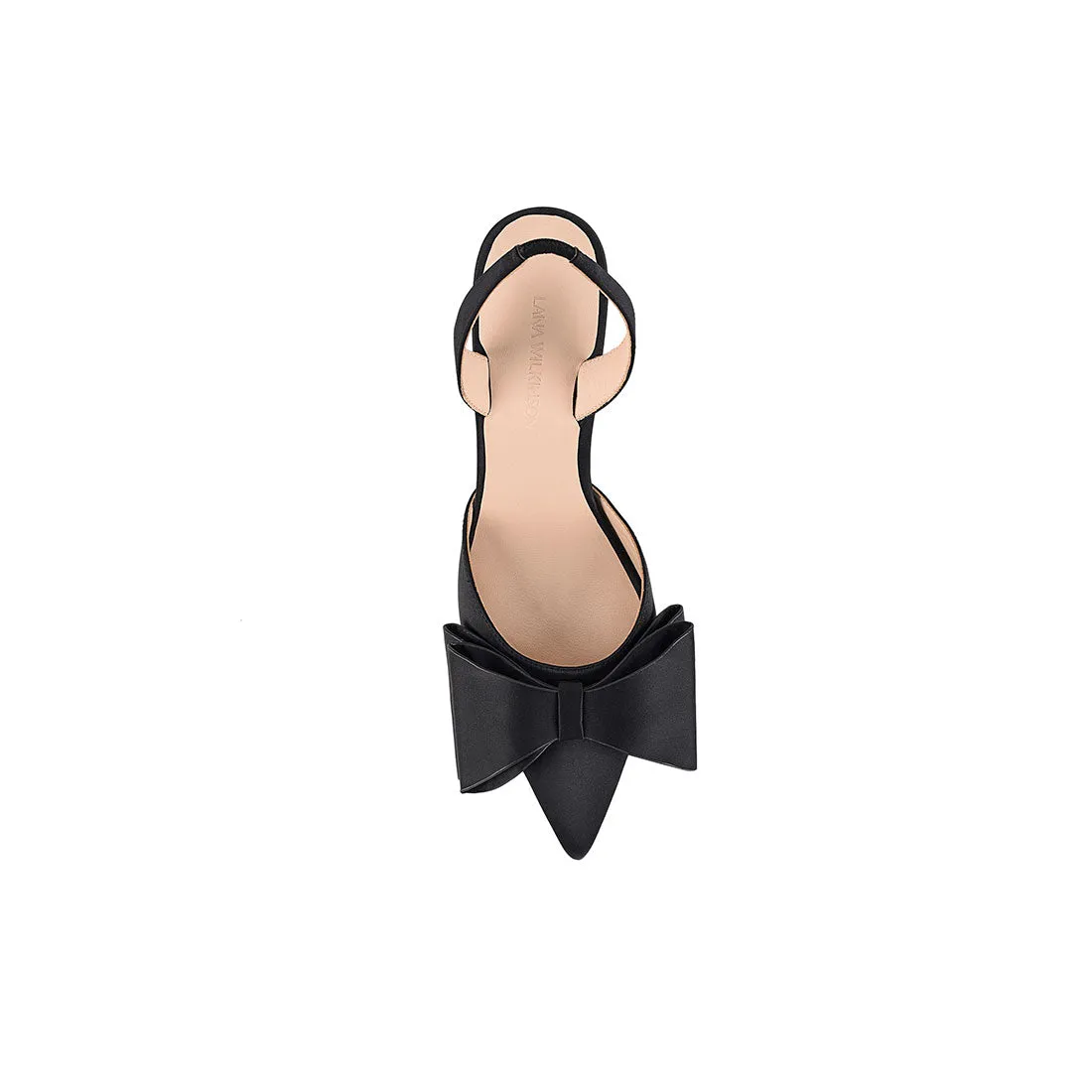 Lee Pump Black Satin