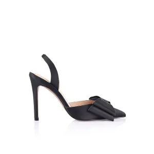 Lee Pump Black Satin