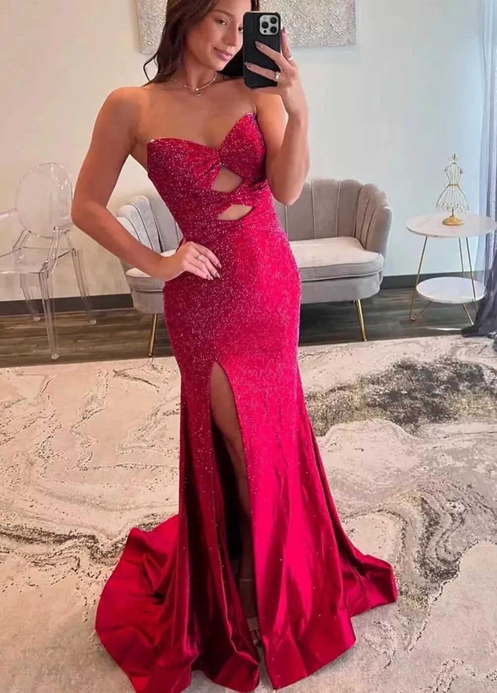 Long Homecoming Dresses Mermaid Prom Dresses Bridesmaid Formal Satin Cocktail Party Gown for Women Teens