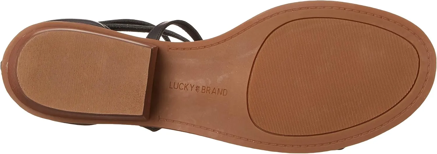 Lucky Brand Women's Skippir Ankle Strap Sandal Heeled